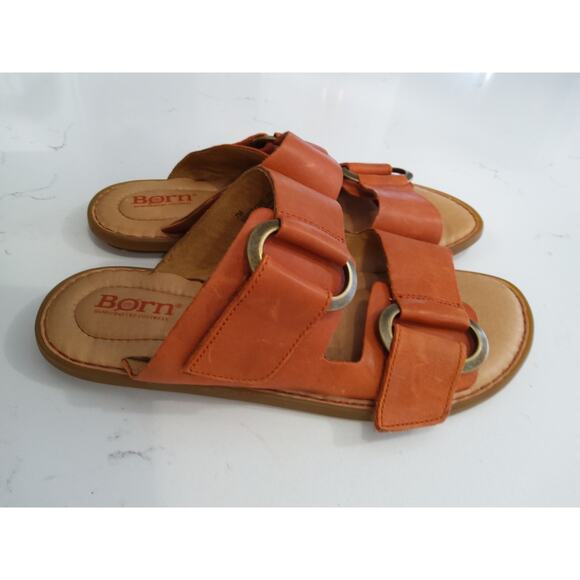 Born Leather Strap Buckle sandals Muted Orange Comfort Boho Sz 7 - Picture 4 of 8